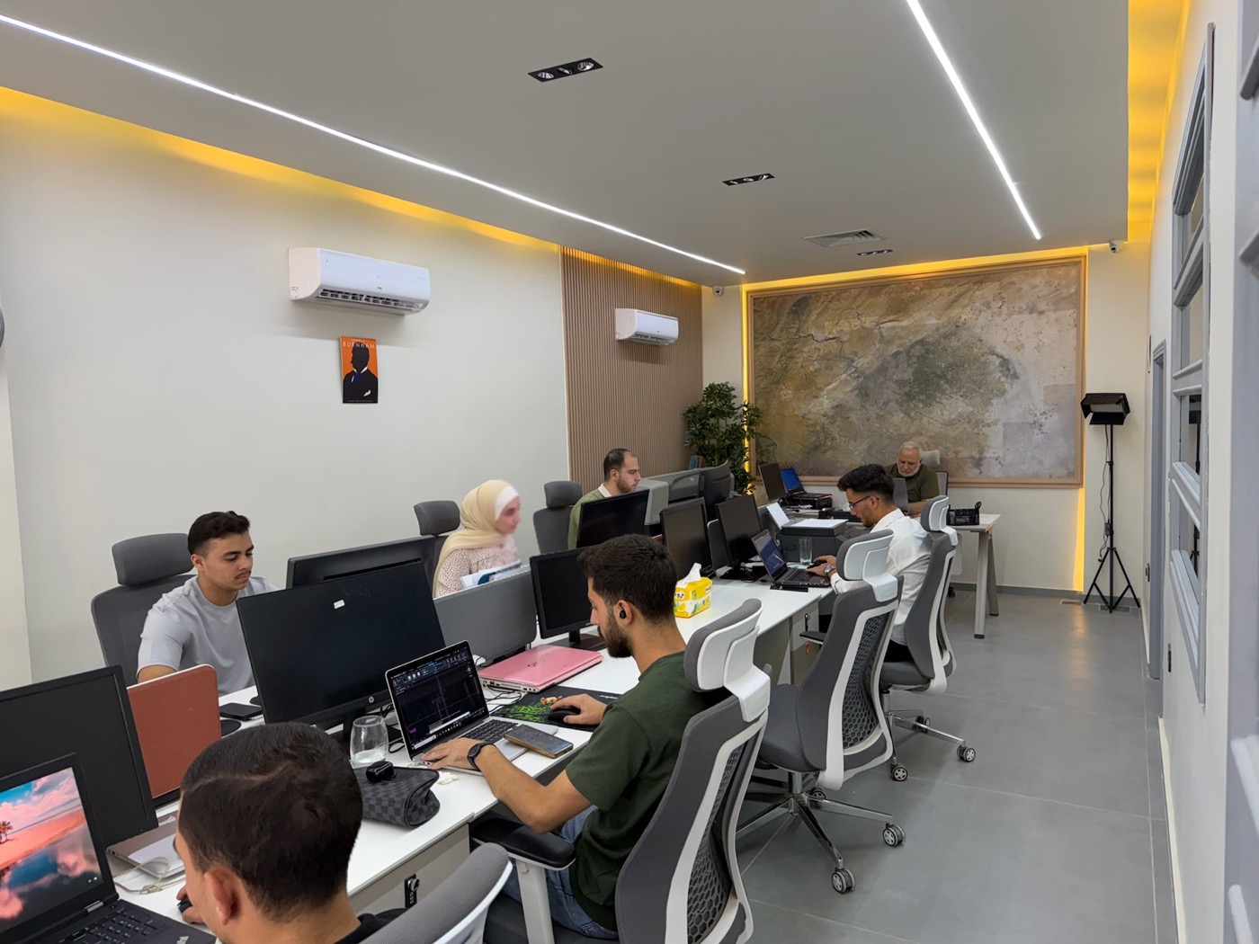 LINE Engineering Consultants multidisciplinary team working together in the Damascus studio